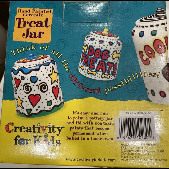 CANISTER COOKIE JAR DECORATE ARTS & Crafts kitchen treat Xmas activity kit paint - Picture 10 of 15